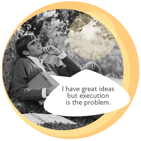 Illustration about too many disconnected ideas